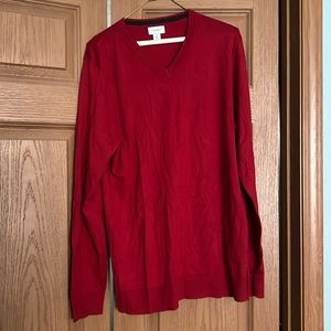 Medium tall red sweater